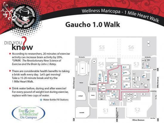 Gaucho One Mile Walk path