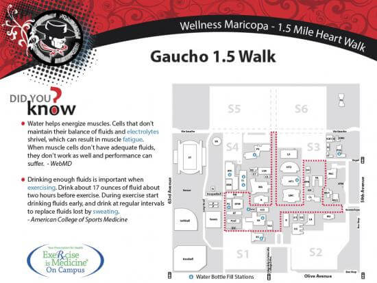 Gaucho 1.5 Mile Walk path