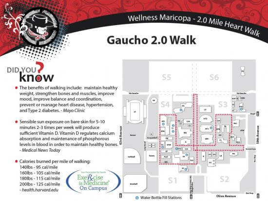 Gaucho 2.0 Mile Walk path