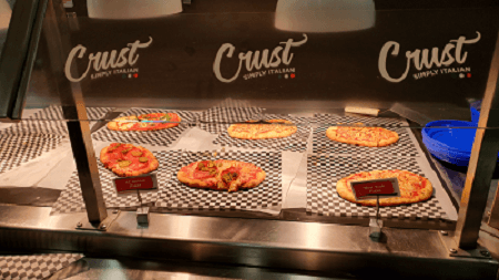 Pizzas on Display