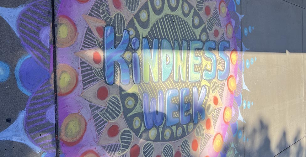 Kindness Week Chalk Art