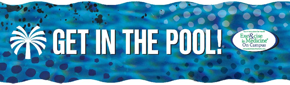 Get in the pool banner