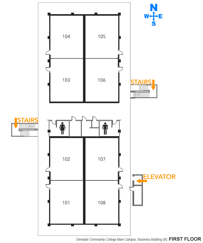 Business Building floorplan floor 1