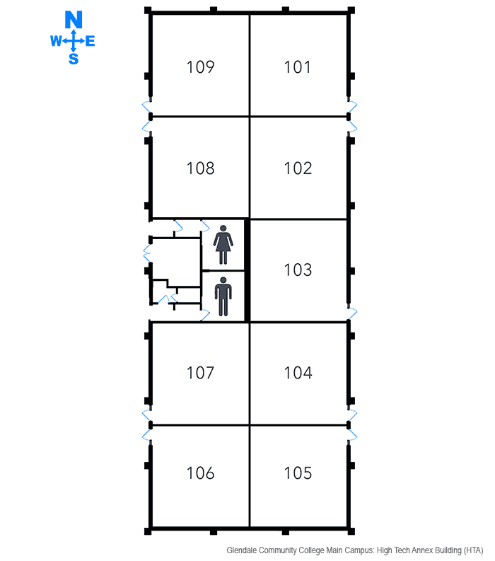 Floorplan Building High Tech Annex at Glendale Commmunity College