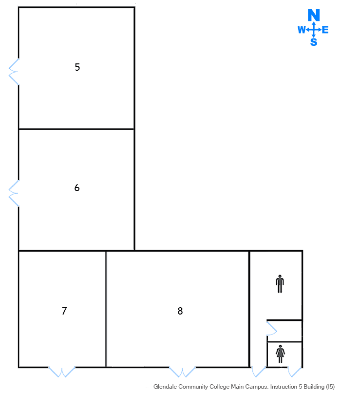 Floorplan Building Instruction 5 at Glendale Commmunity College