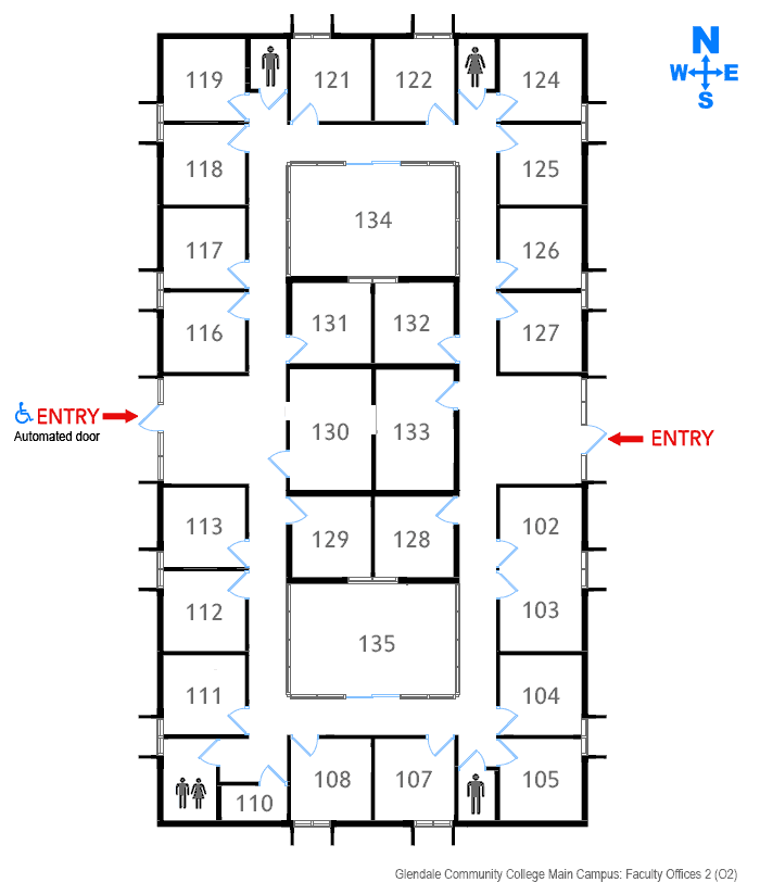 Floorplan Faculty Offices O2 at Glendale Commmunity College