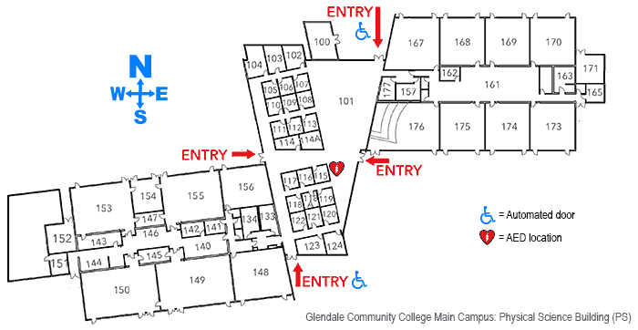 Physical Science building floorplan