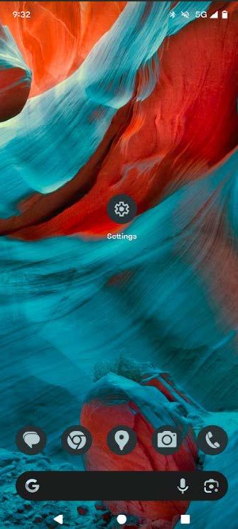 A screenshot of the Android home screen.