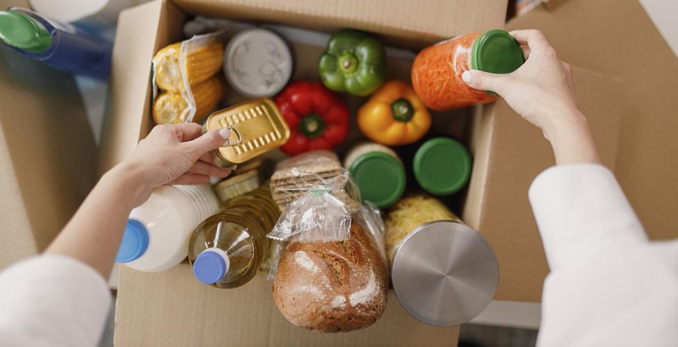 Food Pantry food basket