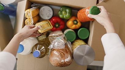 Food Pantry food basket