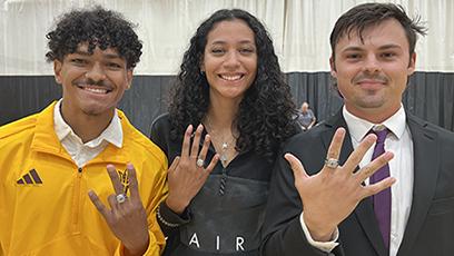 GCC NJCAA Championship ring recipients