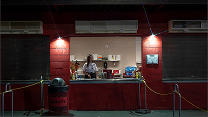Award winning student photo, "After Friday Night Lights."