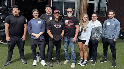 GCC students at the Reds' Training Facility