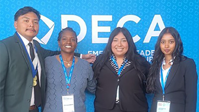 GCC students who competed at the Collegiate DECA ICDC.