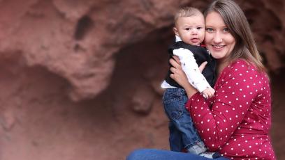 Proud Gaucho, Aimee Backus and son