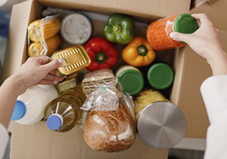 Food Pantry food basket