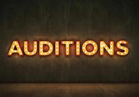 Lighted Auditions sign
