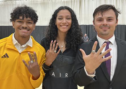 GCC NJCAA Championship ring recipients