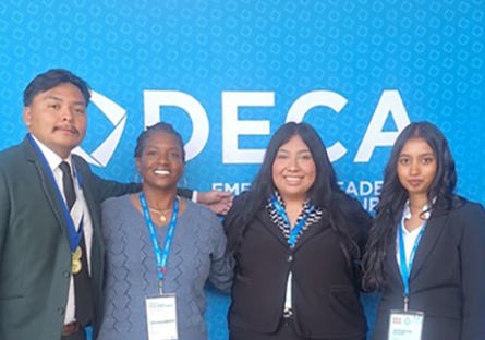 GCC students who competed at the Collegiate DECA ICDC.