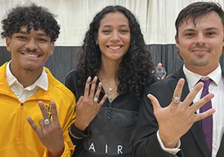 GCC NJCAA Championship ring recipients