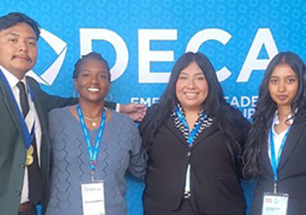 GCC students who competed at the Collegiate DECA ICDC.