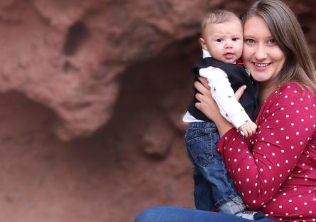 Proud Gaucho, Aimee Backus and son