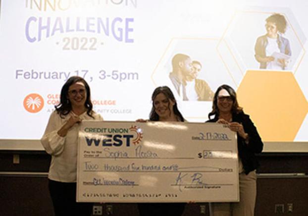Sophia Acosta, 1st place winner at the Innovation Challenge 2022